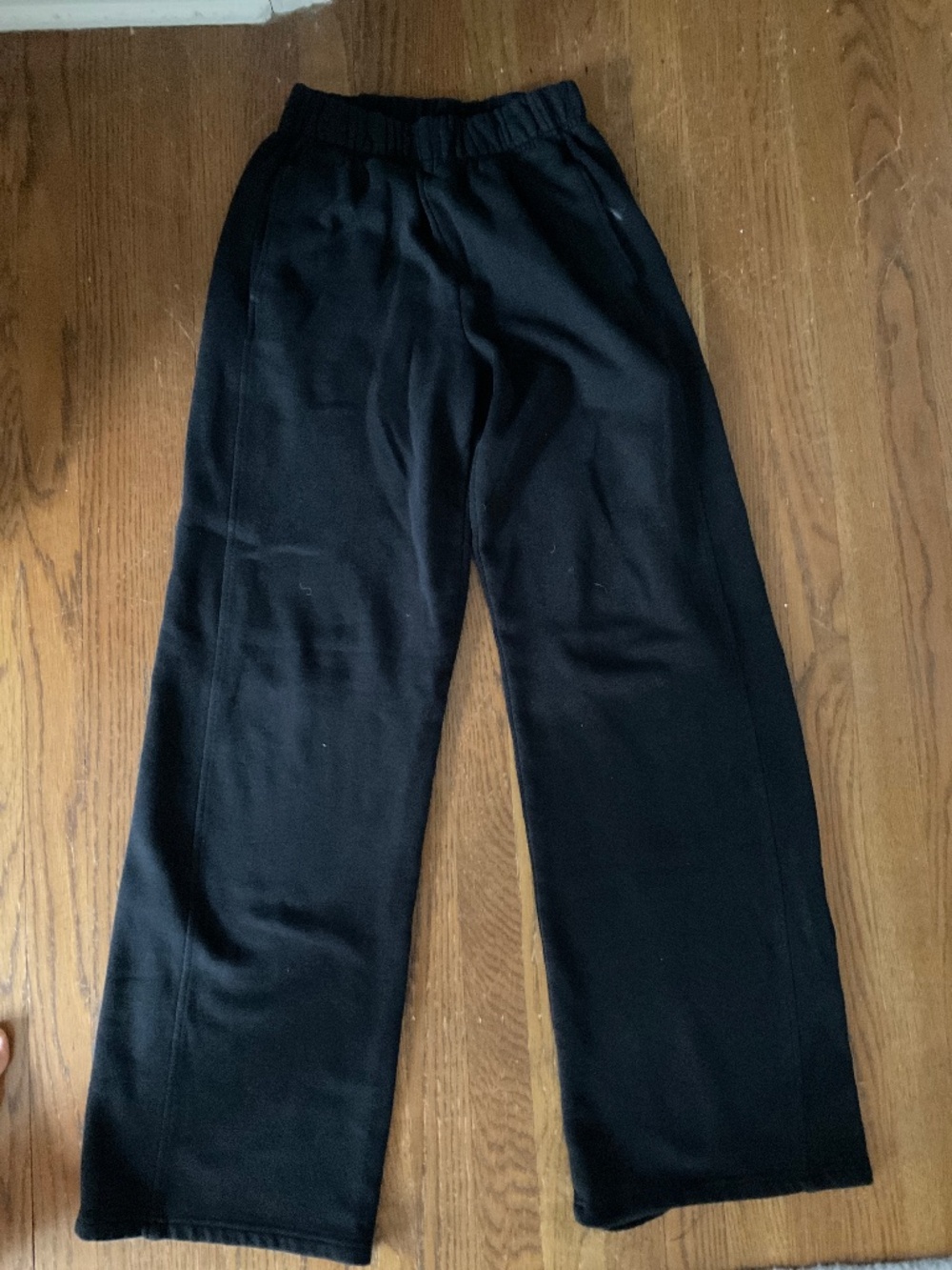 Garage black wide leg sweatpants xs